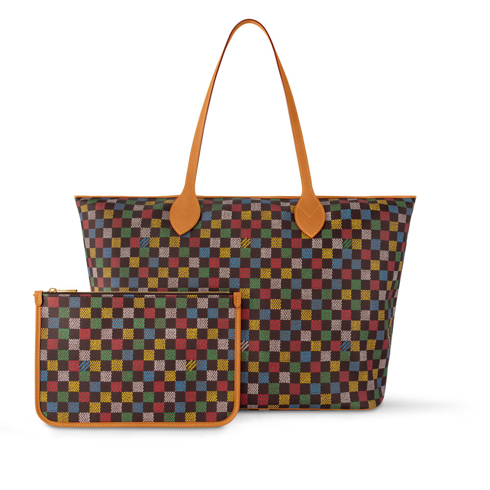Louis Vuitton Nevereverfull Bag Damier Ebene Canvas in Multicolor N00191 - Photo-3