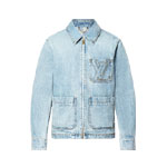 Louis Vuitton Workwear Denim Jacket in Blue 1AGTF7