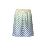 Louis Vuitton Damier Gradient Printed Silk Shorts in Multicolour 1AGTNC