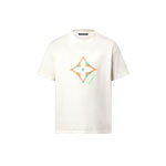 Louis Vuitton Monogram Flower 3D Gradient Print T-Shirt in White 1AGTRJ