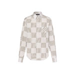 Louis Vuitton Damier Long-Sleeved Classic Cotton Shirt 1AFJDA