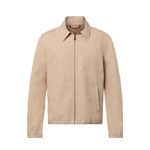 Louis Vuitton Blason Cotton Jacquard Blouson in Beige 1AFQEA