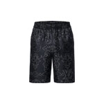 Louis Vuitton Printed Silk Shorts in Black 1AFWOP