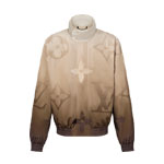 Louis Vuitton Monogram Printed Light Nylon Windbreaker in Beige 1AFYAS