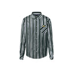 Louis Vuitton Long-Sleeved Silk Shirt in Green 1AGJNQ