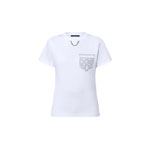 Louis Vuitton Monogram Pocket T-Shirt in White 1AGSKP