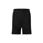 Louis Vuitton Graphic Jacquard Knitted Shorts in Black 1AHC57