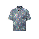 Louis Vuitton Damier Chambray Short-Sleeved Shirt in Multicolour 1AHCIK