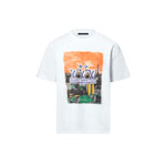 Louis Vuitton Embellished Graphic Cotton T-Shirt in White 1AHCKL