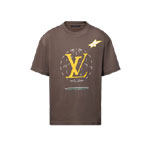 Louis Vuitton Washed Embellished Cotton T-Shirt 1AHCL3