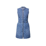 Louis Vuitton Monogram Denim Dress in Blue 1AHEOG