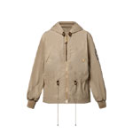 Louis Vuitton Peach-Effect Peplum Parka in Beige 1AHGCL
