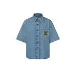 Louis Vuitton Boxy Denim Shirt in Blue 1AHHRB
