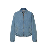 Louis Vuitton Denim Bomber Jacket in Blue 1AHHRR
