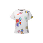 Louis Vuitton Mahina Patch Print T-Shirt in White 1AHITR
