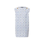 Louis Vuitton Aquarelle Monogram Eyelet Dress in Blue 1AHIYV