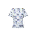 Louis Vuitton Aquarelle Monogram Eyelet T-Shirt in Blue 1AHIZ2