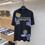 Louis Vuitton Damier Short-Sleeved Signature Crewneck 1AHVMR