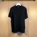 Louis Vuitton Blason Embroidered Short-Sleeved Crewneck 1AHVPS