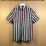 Louis Vuitton Striped Short-Sleeved Shirt 1AHVWE