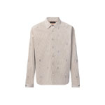 Louis Vuitton Blason Embellished Long-Sleeved Corduroy Shirt 1AIKBP