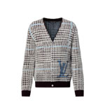 Louis Vuitton Textured Plaid Cardigan 1AJBSP