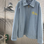 Louis Vuitton Embroidered Signature Denim Workwear Blouson 1AJRDS