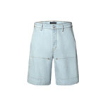 Louis Vuitton Signature Embroidered Denim Workwear Shorts 1AJRE0