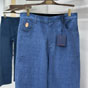 Louis Vuitton Silk-Blend Denim Pants 1AJSK5 - thumb-2