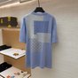 Louis Vuitton Knitted Patchwork Denim Short-Sleeved Crewneck 1AK6XU - thumb-2