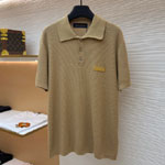 Louis Vuitton Sun-Bleached Short-Sleeved Polo Shirt 1AKONI