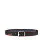 Louis Vuitton Damier Cobalt Race Print 40mm Reversible Belt M0156S - thumb-3