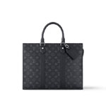 Louis Vuitton Sac Plat Horizontal Zippe Monogram Eclipse Canvas in Black M11742