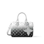 Louis Vuitton Speedy Bandouliere 25 Bag Monogram Canvas in Silver M11848