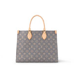 Louis Vuitton OnTheGo MM Tote Bag Monogram Canvas in Grey M12415