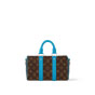 Louis Vuitton Keepall Bandouliere 25 Bag Macassar Canvas in Blue M12609 - thumb-3