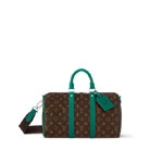 Louis Vuitton Keepall Bandouliere 35 Bag Monogram Canvas in Green M12765