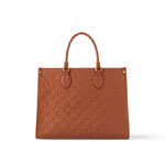 Louis Vuitton OnTheGo MM Bag Monogram Empreinte in Brown M12775