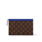 Louis Vuitton Gaston Wearable Wallet Monogram Macassar Canvas in Blue M12813 - thumb-3