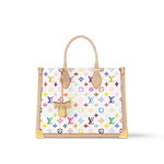 Louis Vuitton Takashi Murakami OnTheGo MM Bag in White M13079