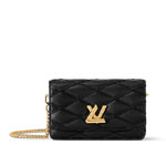 Louis Vuitton GO-14 Wallet On Chain Bag Malletage Leather in Black M13139