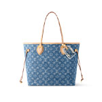 Louis Vuitton Neverfull MM Monogram Denim in Blue M13192