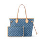 Louis Vuitton Neverfull MM Monogram Denim in Blue M13192 - thumb-3
