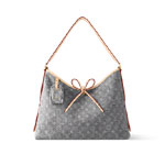 Louis Vuitton CarryAll MM Bag Monogram Denim in Grey M13289