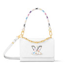 Louis Vuitton Takashi Murakami Twist MM Slim Bag Epi in White M13678