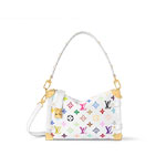 Louis Vuitton Takashi Murakami Side Trunk MM Bag in White M14046