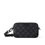 Louis Vuitton Trocadero Wearable Wallet Monogram Eclipse Canvas in Grey M14253