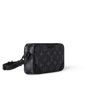 Louis Vuitton Trocadero Wearable Wallet Monogram Eclipse Canvas in Grey M14253 - thumb-2