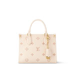Louis Vuitton OnTheGo PM Monogram Empreinte Leather in cream M14403