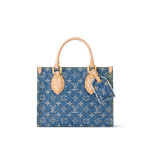 Louis Vuitton OnTheGo PM Monogram Denim in Blue M14633
